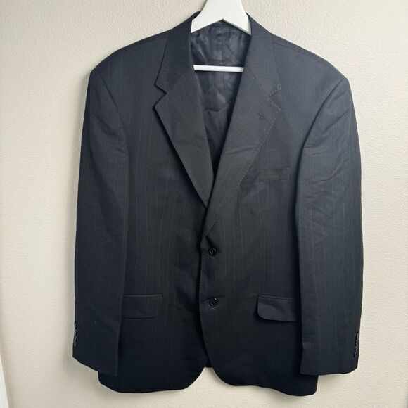 Saint Laurent Other - Yves Saint Laurent 100%‎ Wool Pinstripe Sport Coat Blazer Jacket Size 44R Black